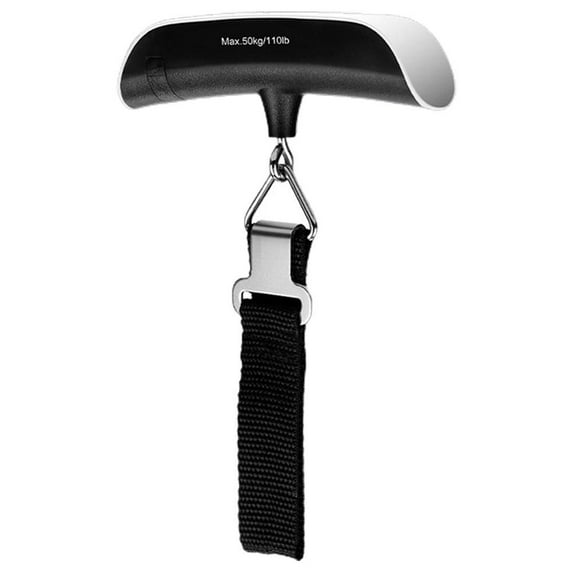 LCD Display Luggage Scale with Green Backlight - 110 lb/50 kg Capacity