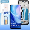 thumbnail image 1 of LCD Display for Motorola Moto G 5G 2023 XT2313 XT2313-6 XT2313-3 XT2313-4 6.5" LCD Screen Replacement Touch Digitizer Assembly with Tools (Black with Frame), 1 of 5