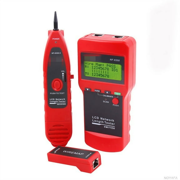 LCD Display Network LAN Cable Tester Wire Tracker Tracer Measure Length Scanner RJ45 RJ11 ,Fast Responses