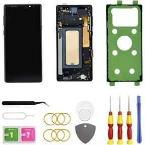 LCD Display Screen Assembly Replacement for Samsung Galaxy Note 9 Touch Digitizer Screen with Frame Toolkits SM-N960U N960F No Fingerprint (Black)