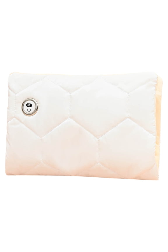 LCD Display Two-Sided Heating Pouch with Temperature Control, Portable Electric Warm Pack for Hands Stomach Legs Winter Comfort Relief