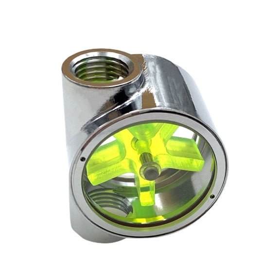 LCD Display Water Flows Meter For Cooling Systems G1/4 Thread Interfaces Real Time Monitoring Corrosions Resistant Design