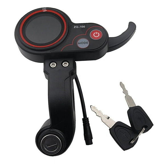 LCD Display ZQ-100 Electric Scooter Display with Locking Instrument Dashboard Accessories Kickscooter Parts