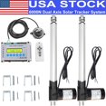 thumbnail interactive-video image 1 of SZMWKJ Dual Axis Solar Panel Tracker Kit – 6000N Linear Actuator, 12V DC, Auto Tracking, Outdoor Use 1 of 2