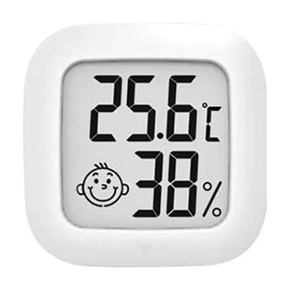 LCD Electronic Digital Temperature Humidity Meter Thermometer Hygrometer Weather Station Clock ,Compact & Portable