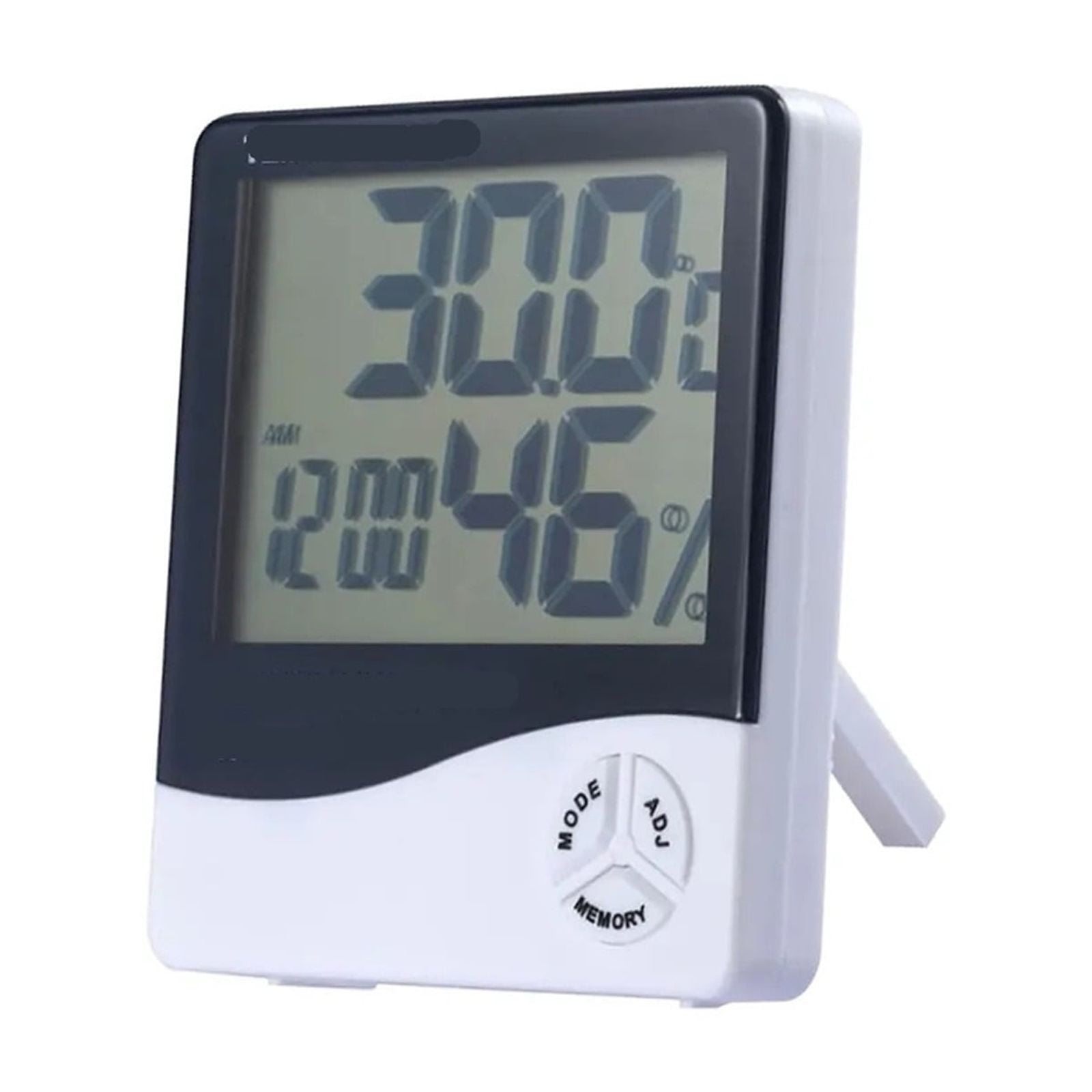 LCD Electronic Humidity Meter Smart Electric Digital Hygrometer Thermometer Weather Station Clocks - GENERAL