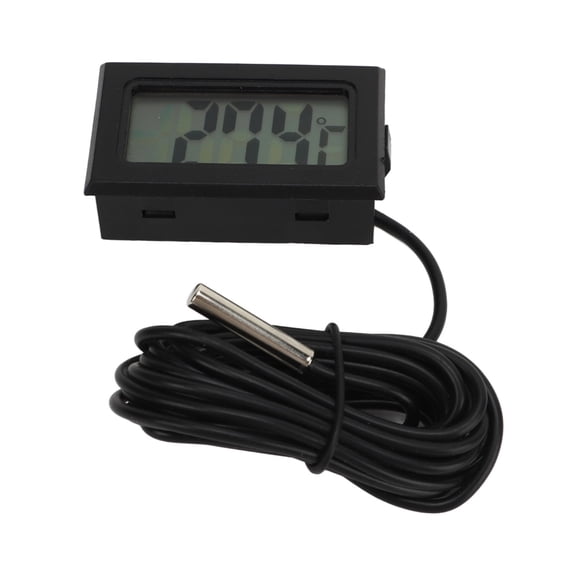 LCD Embedded Electronic Digital Thermometer Waterproof Temperature Meter for Incubator Swim Pool