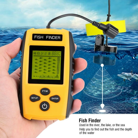 LCD Fish Finder And Powerful Sonar Beams for River Lake
