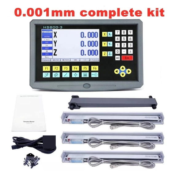 LCD Kit Complet Set 3 Axis Milling Turning Lathe Grinder Machine Digital Readout And Linear Scale Encoder