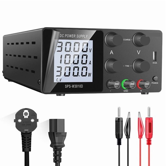 LCD Laboratory DC Power Supply 30V 10A/5A Lab Power Supply Adjustable Voltage Regulator Stabilizer USB Switching Power Supply