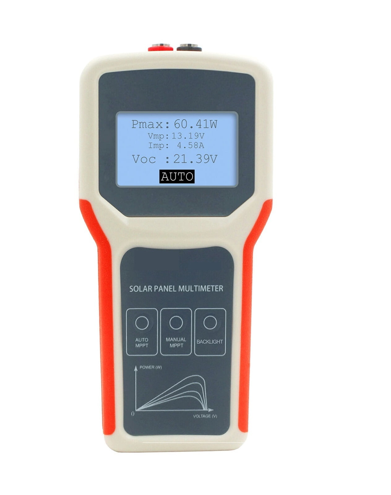 LCD MPPT Solar Panel Multimeter Smart Current Tester Voltage Tester Digital Power Meter Solar Panel Tester VOC Test Meter EL400B ,Easy to Use