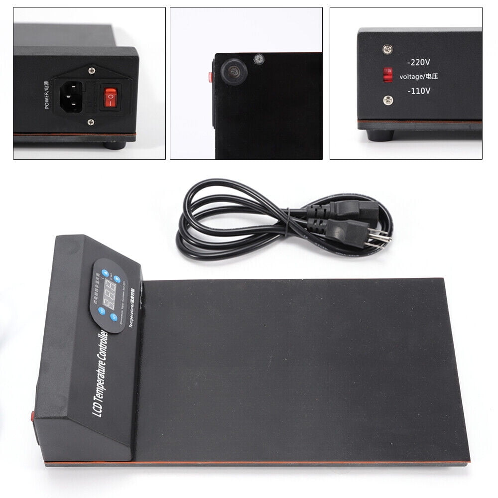 LCD Mobile Separator Kit, 250V 350W Screen Separator Machine Hot Plate Phone Screen Removal Repair Machine Heating Pad Compatible with iPad iPhone LCD Screen Separator Machine