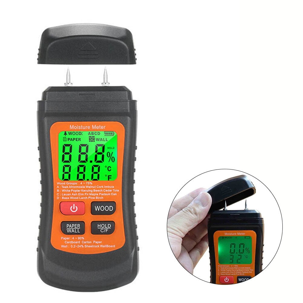 Lcd Moisture Meter Measuring Wood Wall Moisture Meter Measuring