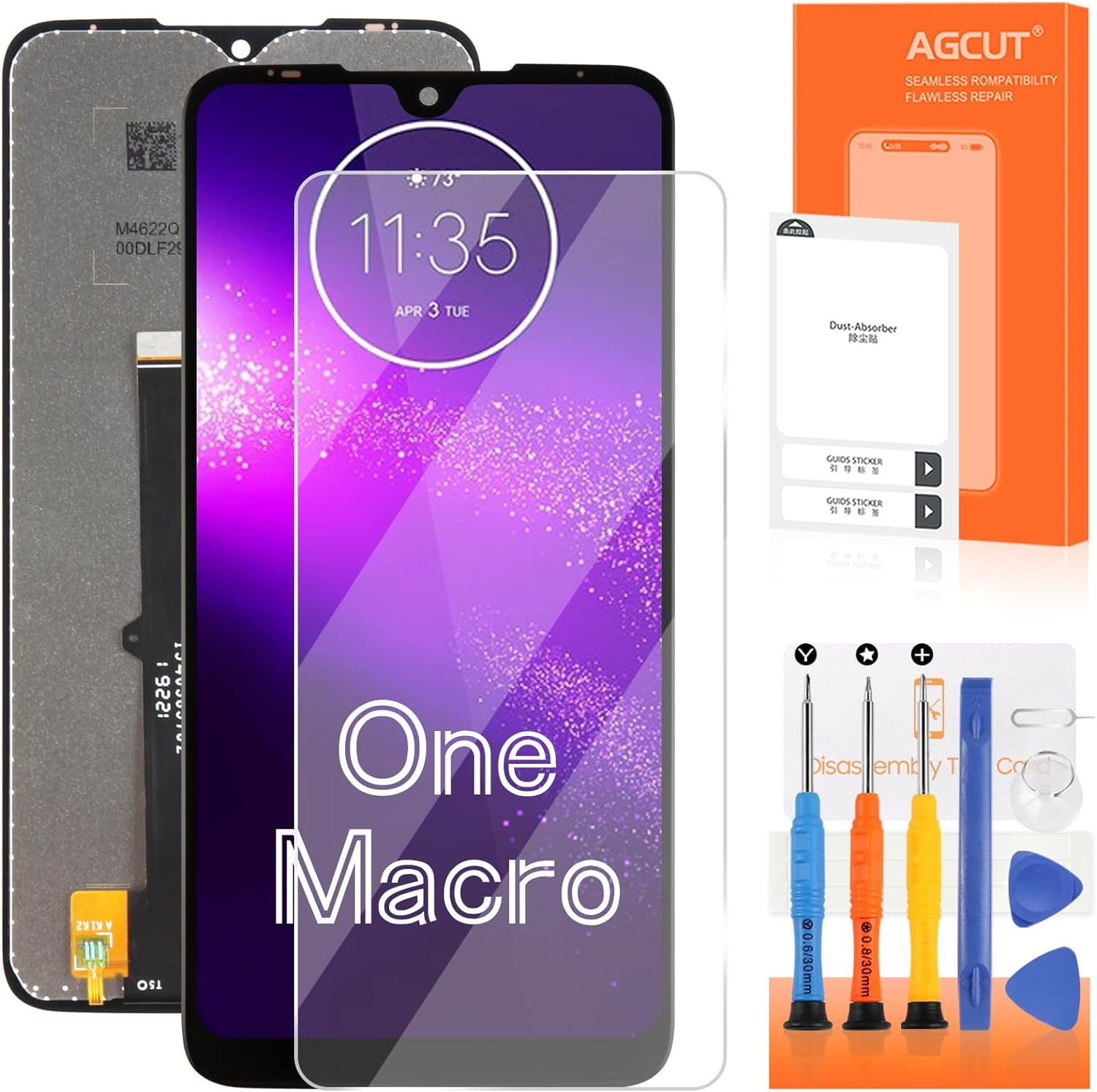 LCD For Motorola Moto One Macro Screen Replacement For XT2016 LCD