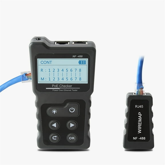 LCD Network Cable Tester Checker Over The Ethernet Cat5 Cat6 Lan Tester Tools PoE Switch Cable Tester ,Fast Responses