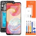 thumbnail image 1 of LCD For Samsung Galaxy A04e Screen Replacement For Samsung A042 LCD Display SM-A042F SM-A042M LCD Digitizer Touch Screen Assembly Repair kit（Black With Frame, 1 of 8