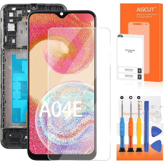 LCD For Samsung Galaxy A04e Screen Replacement For Samsung A042 LCD Display SM-A042F SM-A042M LCD Digitizer Touch Screen Assembly Repair kit(Black With Frame