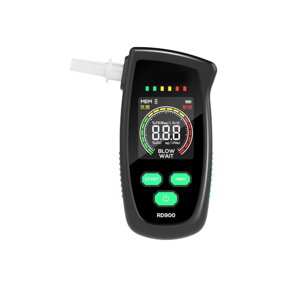 LCD Screen Digital Breathalyzer Rechargeable Alcohols Tester Alcohols Meter