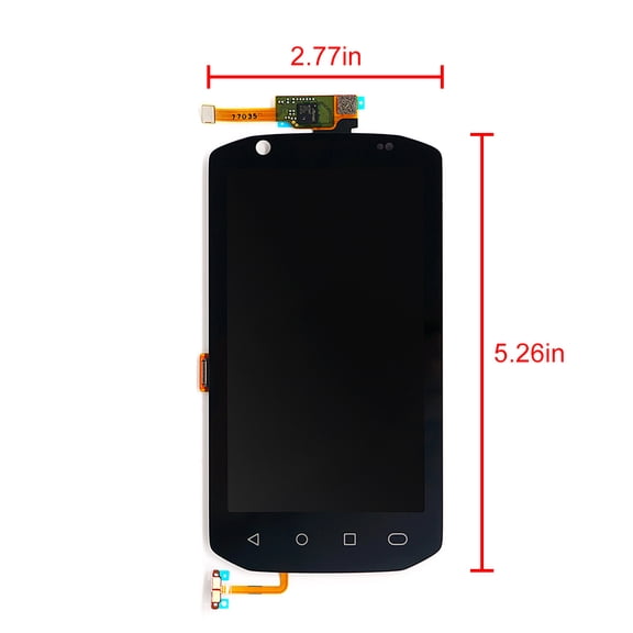 LCD Screen Replacement with Touch Digitizer for Symbol TC70 TC75 TC75X Barcode Scanner Handheld Mobile Computer (Android Version), HD Sensitive