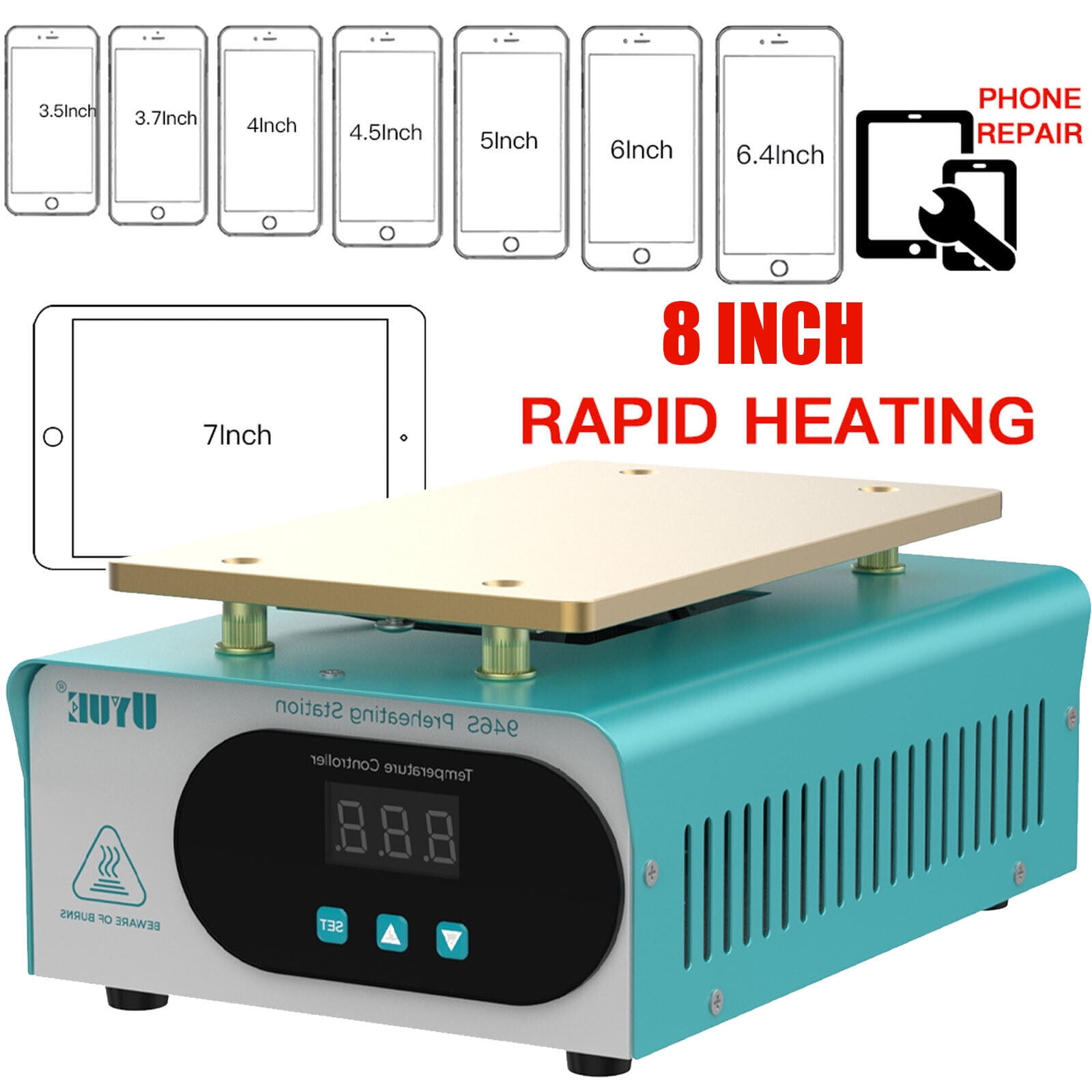 Screen Separator Heat Machine LCD Screen Separator Heating Hot Plate Removal Repair Machine cellphone ...