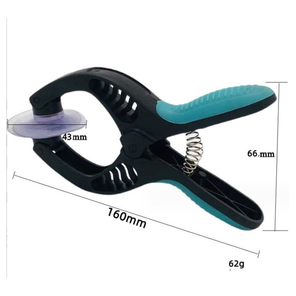 LCD Screen Suction Cup Opener Tool for Mobile Phone Repair  Dual-Clamp Non-Slip Plier with Adjustable PVC Suckers, 160 x 66 mm, Lightweight Hand Tool for Smartphone and Tablet Screen Separation