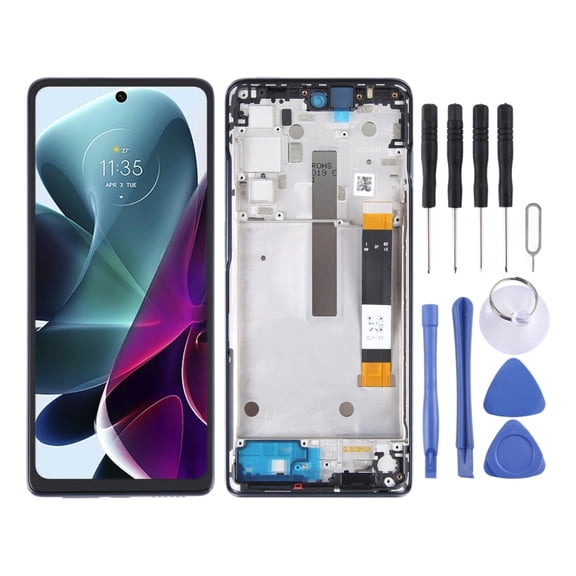 LCD Screen With Frame for Motorola Moto G200/edge S30