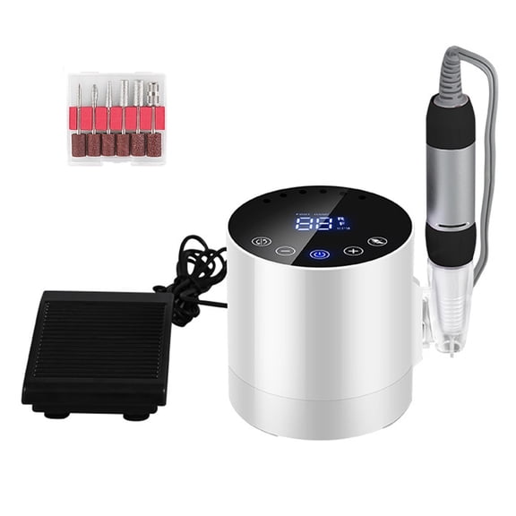 LCD Touch Panel Electric Nail Drill Machine, 35000 RPM Professional Efile Nail Drill Kit, Electric Nail File For Acrylic Nails Gel Nails ,Easy to Operate