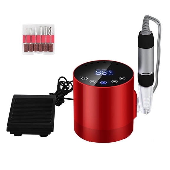 LCD Touch Panel Electric Nail Drill Machine, 35000 RPM Professional Efile Nail Drill Kit, Electric Nail File For Acrylic Nails Gel Nails ,Lightweight and Portable