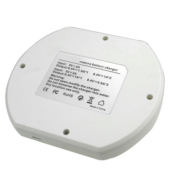 LCD USB Double Charging Station for 2 Wireless Home Security Camera Batteries