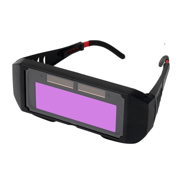 LCD Welding Glasses,Panoramic View Welding Glasses True Color Auto Darkening WeldingGoggles with Adjustable Shade,Welder Safety Eye Protection Mask Helmet Accessories