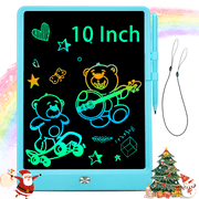 VAMOUT LCD Writing Tablet, 10 Inch Colorful Electronics Drawing Pads, Erasable Reusable Toddler Doodle Board Drawing Tablet, Educational and Learning Toys Gift for 3+Years Old Kids (Blue)