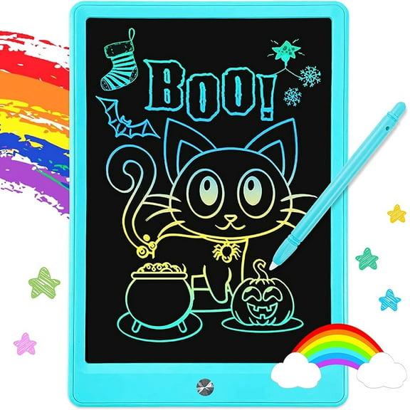 LCD Writing Tablet, 11'' Colorful Toddler Doodle Board Drawing Tablet, Kids Drawing Pad Erasable Reusable Electronic Drawing Pads, Writing Board(Blue)