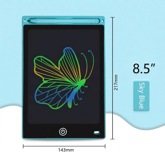 LCD Writing Tablet 8.5 Inch Doodle Board Tablet Drawing Gifts LCD Writing Board Electronic Erasable Reusable Colorful Screen Pad