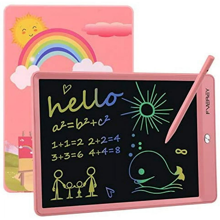 Rechargeable LCD Writing Tablet for Kids, 10 Inch Colorful Doodle Board,  Erasable Drawing Tablet Drawing Pad, Kids Educational Birthday Toys Gifts  for