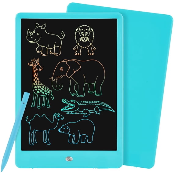 LCD Writing Tablet Doodle Board, PINKCAT 10 Inch Colorful Drawing Tablet Writing Pad, Electroni Graphics Drawing Pad for Kids, Toys Christmas Birthday Gift for 3 4 5 6 7 Years Old Girls Boys - (Pink)