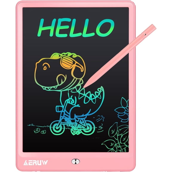 LCD Writing Tablet for Kids, 10 Inch Colorful Electronic Doodle Board, Educational Learning Kids Drawing Tablet Toys, Christmas Birthday Gift for 3 4 5 6 7 8 9 Year Old Girls Boy