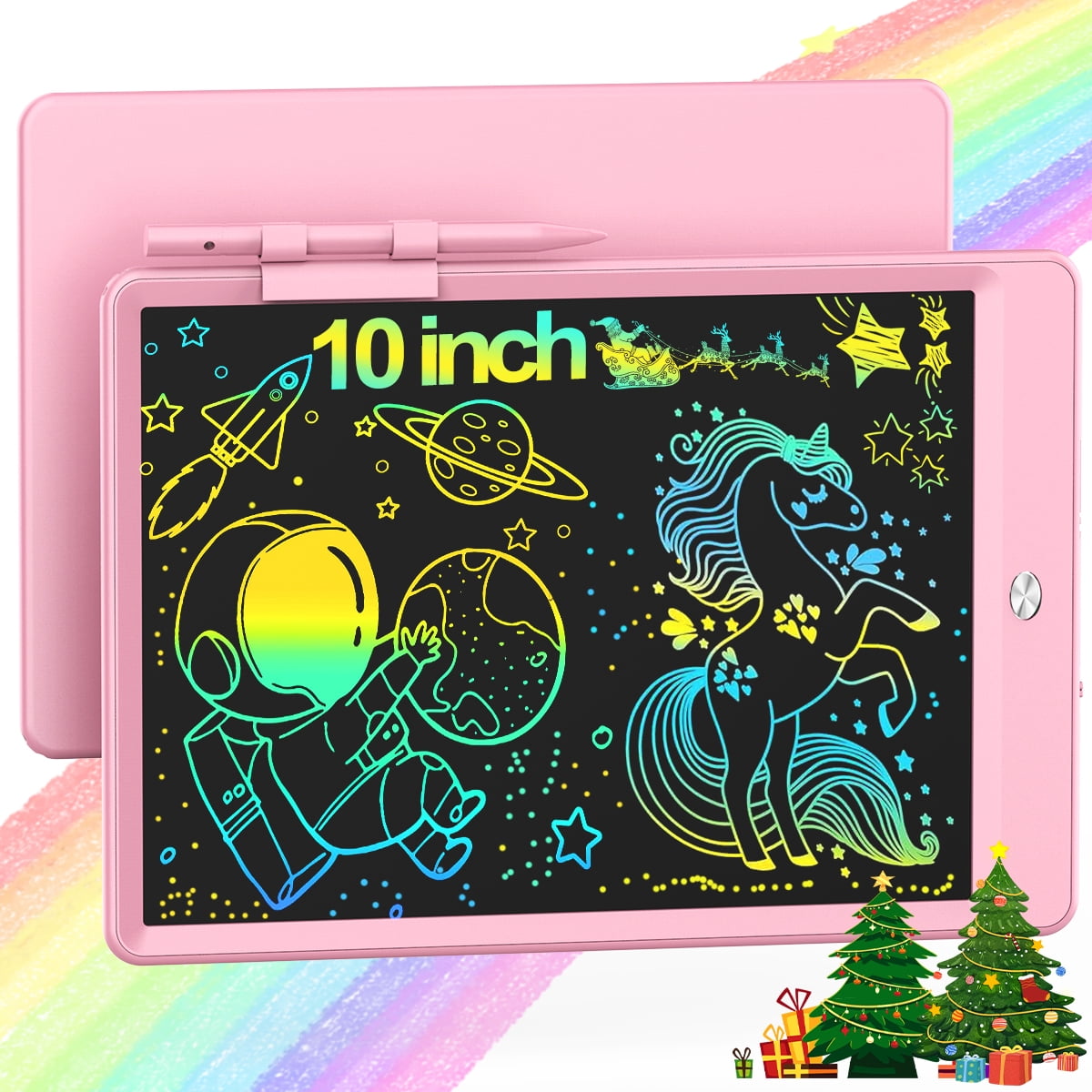 Tablette LCD licorne 10, verrouillage, jouet éducatif 3-6 ans, rose, cadeau garçons/filles Tablette LCD licorne 10, verrouillage, jouet éducatif 3-6 ans, rose, cadeau garçons/filles