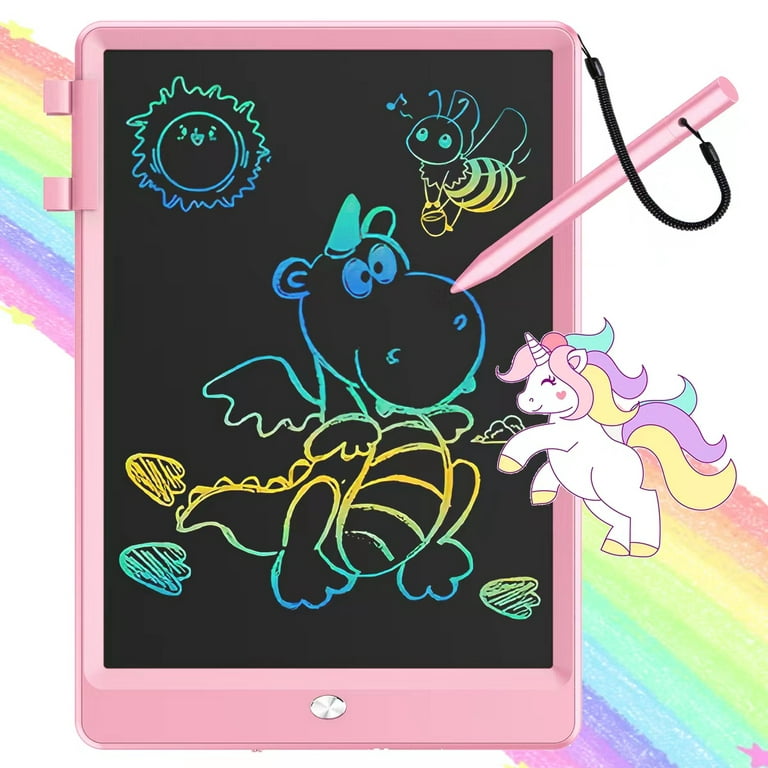  XEQIF LCD WritingTablet for Kids Drawing Pad 12inch, Magic  Doodle Board for 3-7 Years Old Boys Girls, Drawing Tablet with Sleeve,  Toddler Drawing Board Road Trip Essentials Educational Travel Toy 