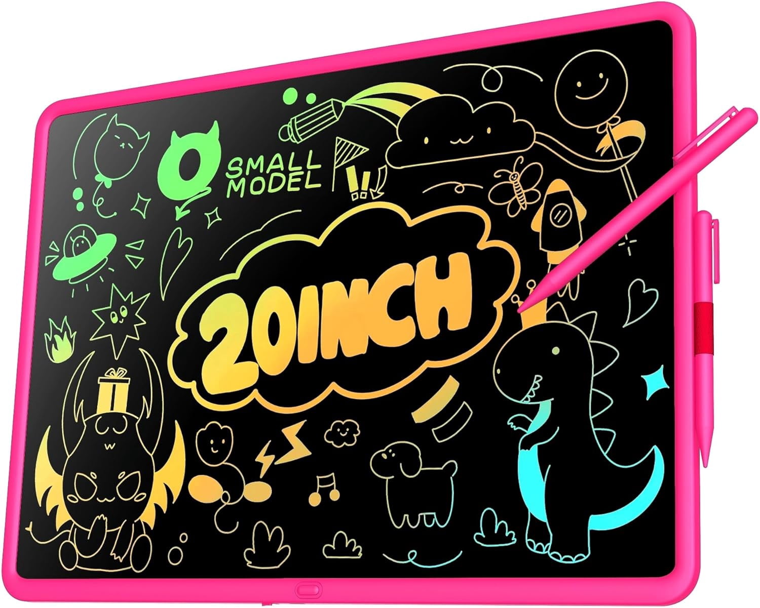 LCD Writing Tablet for Kids, 20 Inch Kids Drawing Tablet, Large Doodle Board, Rechargeable Drawing Pad for Kids, Learning Toys for 3 4 5 6 7 8 9 10+ Year Old Boys Girls Birthday Christmas Gifts