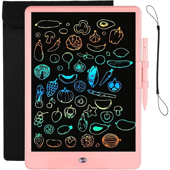LCD Writing Tablet for Kids Doodle Board with Bag, Electronic Digital Colorful Screen Drawing Tablet, Etch a 10-Inch Drawing Pad Sketch Pads, Toy - Gift for 3-6 Years Old Girls Boys