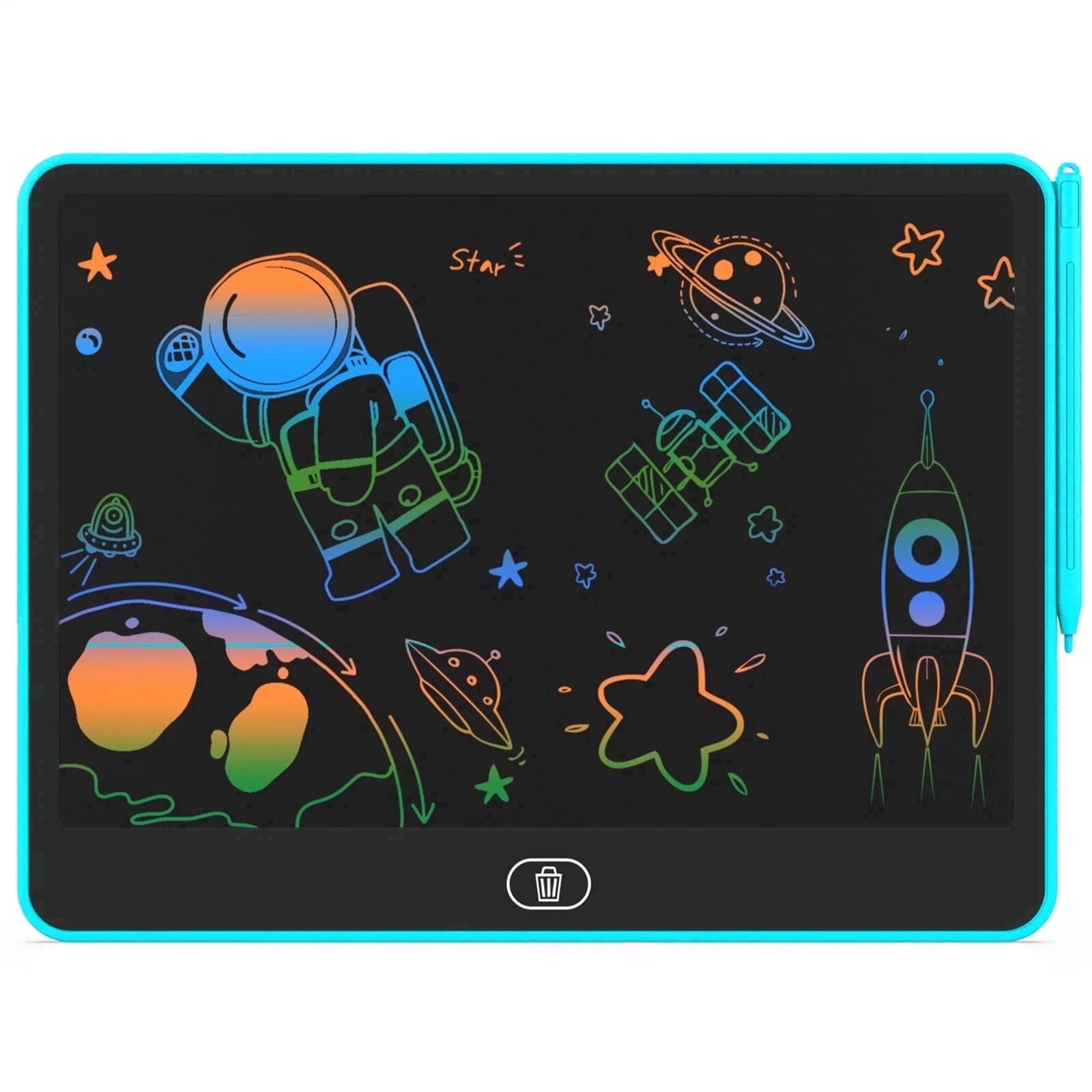 DIDUBUY LCD Writing Tablet for Kids, 12.5 inch Reusable Doodle Board, Educational & Travel Toy Gift for 3-12 Year Old Boys Girls, Blue
