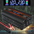LCD display car inverter DC 12V to AC 220V 230V 240V 1500W/2000W/2600W