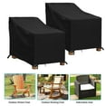 thumbnail image 1 of LCGOD Patio Chair Covers, Outdoor Lawn Furniture Covers 100% Waterproof, Lounge Deep Seat Large Cover with 600D Heavy Duty Oxford Cloth, 37" W x 30" D x 31" H（2PCS）, 1 of 6
