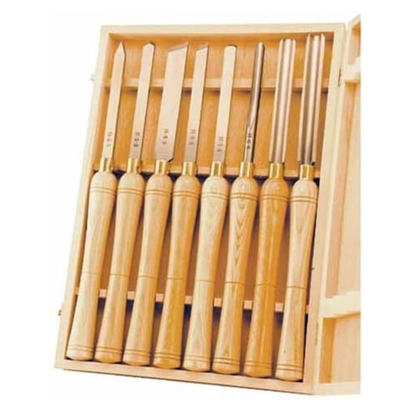LCHSS8 Wood Lathe 8pc HSS Chisel Set
