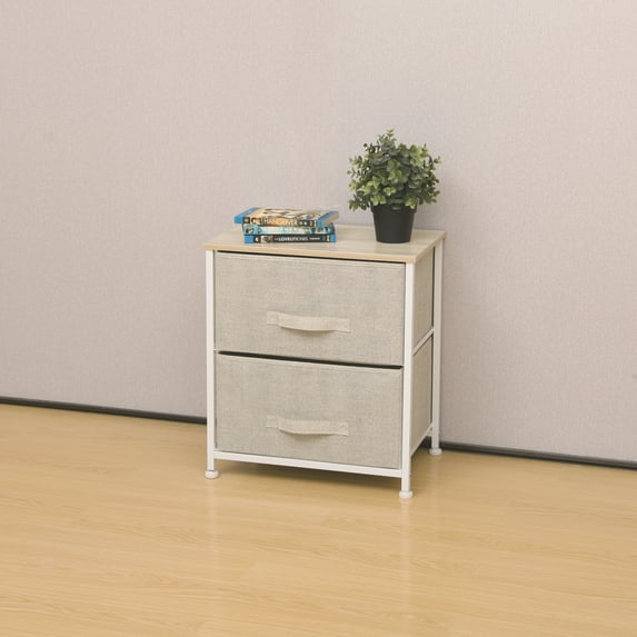 LCM Home Fashions 2-DRAWER FOLDABLE STORAGE CHEST