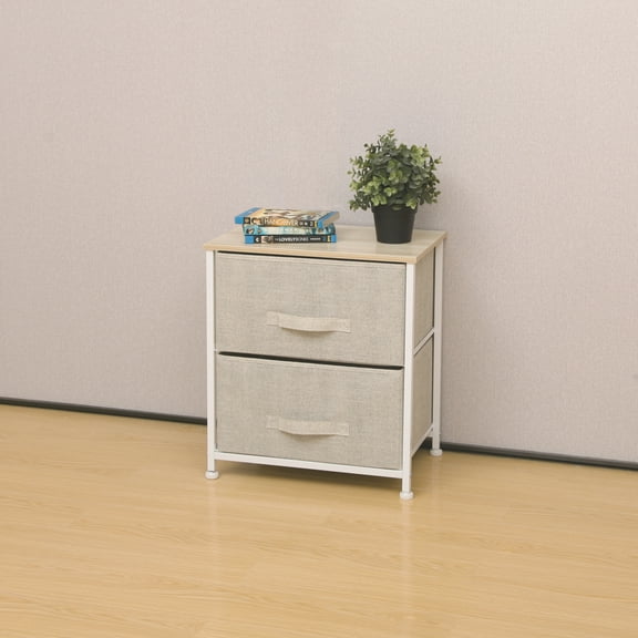 LCM Home Fashions 2-DRAWER FOLDABLE STORAGE CHEST