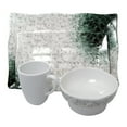 thumbnail image 1 of LCM Home Fashions 4-Piece Melamine Dinnerware Set - Marble, 1 of 4