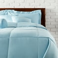 thumbnail image 1 of LCM Home Fashions 7-piece Solid Comforter Set Blue Queen, 1 of 5