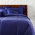 thumbnail image 1 of LCM Home Fashions 7-piece Solid Comforter Set Navy King, 1 of 5