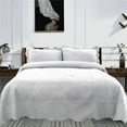 thumbnail image 1 of LCM Home Fashions Q013 Embroidered Oversized Scalloped Edge Quilt Set, 1 of 2